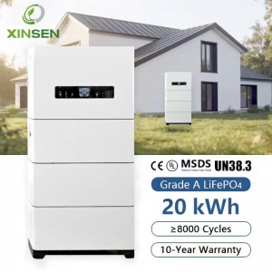 20kWh Stackable LiFePO4 Home Battery System