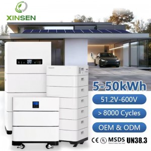 S-Series LV 51.2V Stackable LiFePO4 Battery System 5-50kWh Modular